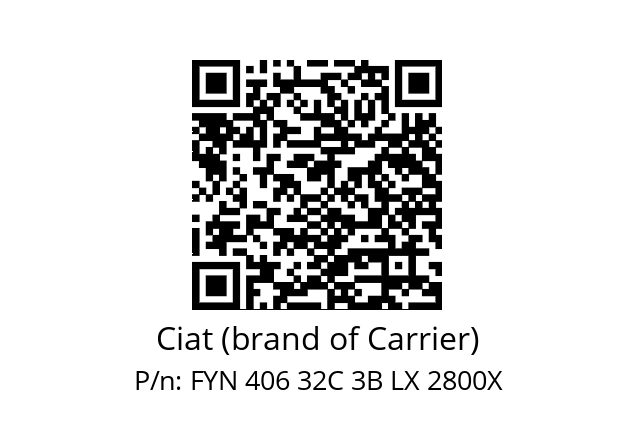   Ciat (brand of Carrier) FYN 406 32C 3B LX 2800X