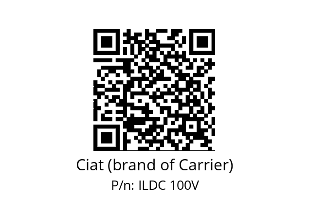   Ciat (brand of Carrier) ILDC 100V