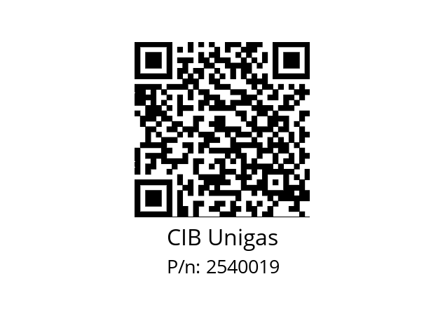   CIB Unigas 2540019