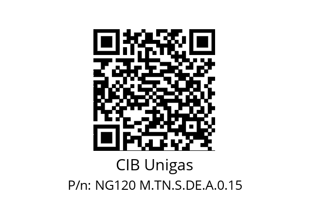   CIB Unigas NG120 M.TN.S.DE.A.0.15