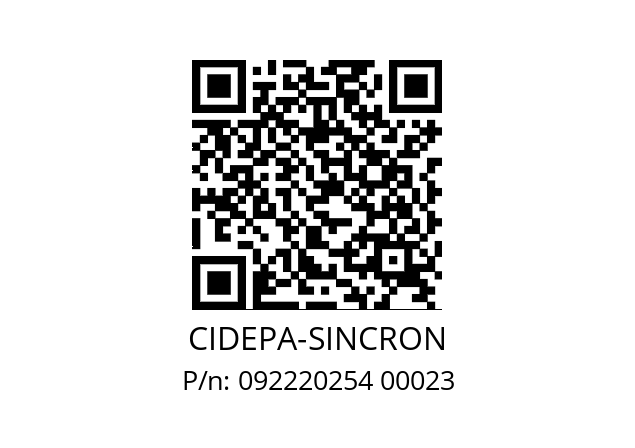   CIDEPA-SINCRON 092220254 00023