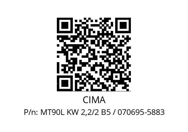   CIMA MT90L KW 2,2/2 B5 / 070695-5883