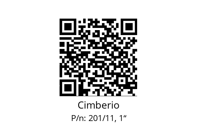   Cimberio 201/11, 1“