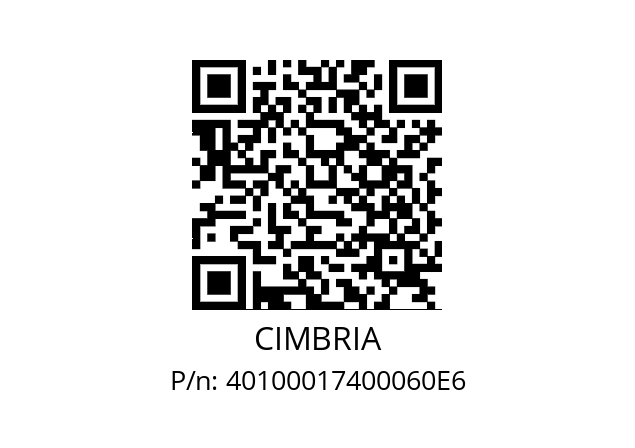   CIMBRIA 40100017400060E6