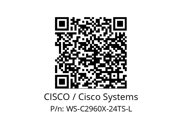   CISCO / Cisco Systems WS-C2960X-24TS-L