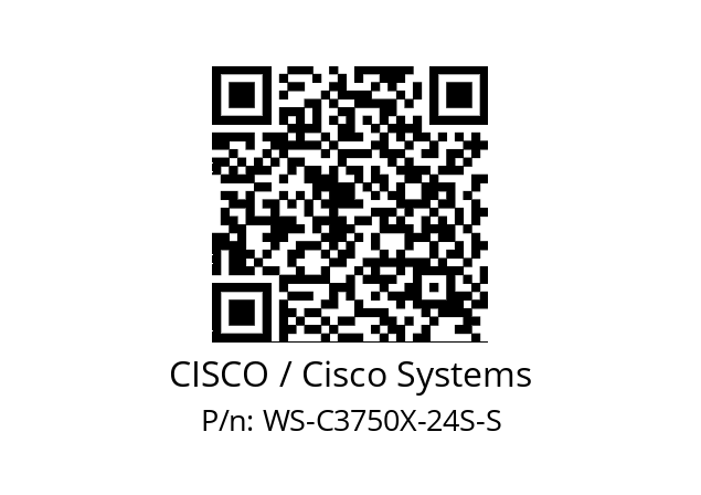   CISCO / Cisco Systems WS-C3750X-24S-S