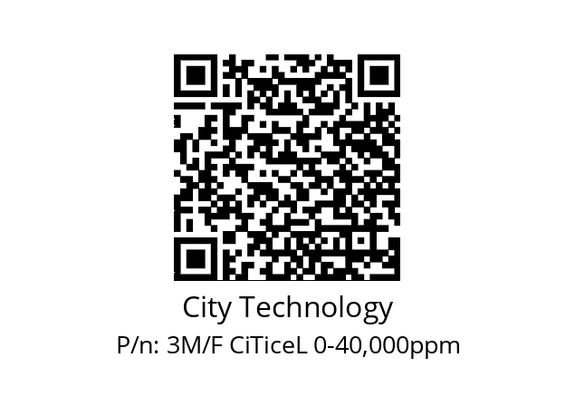   City Technology 3M/F CiTiceL 0-40,000ppm