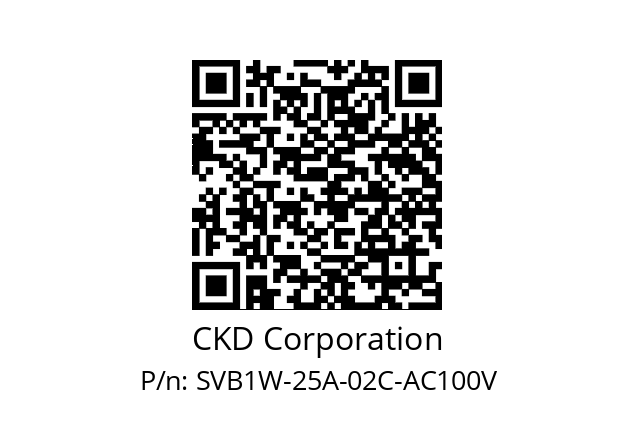   CKD Corporation SVB1W-25A-02C-AC100V