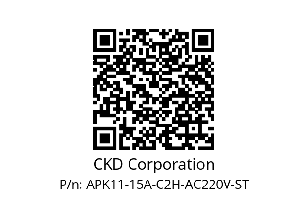   CKD Corporation APK11-15A-C2H-AC220V-ST