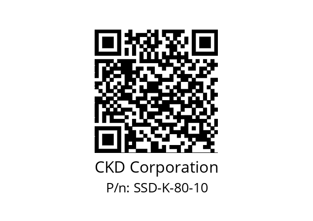   CKD Corporation SSD-K-80-10