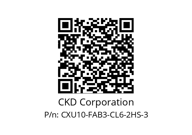   CKD Corporation CXU10-FAB3-CL6-2HS-3