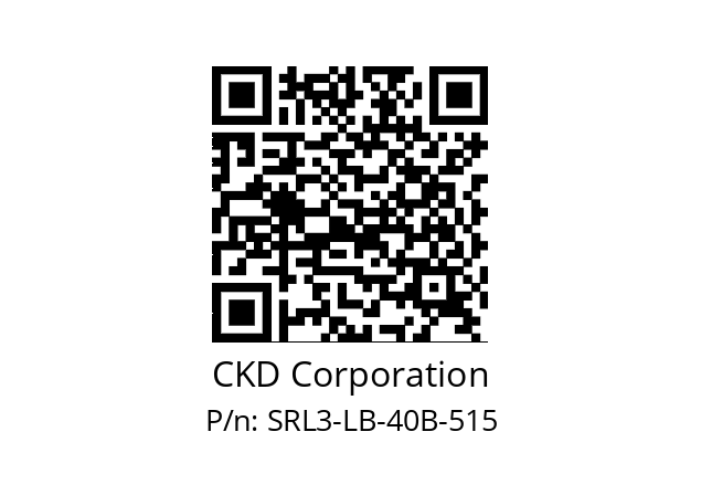   CKD Corporation SRL3-LB-40B-515