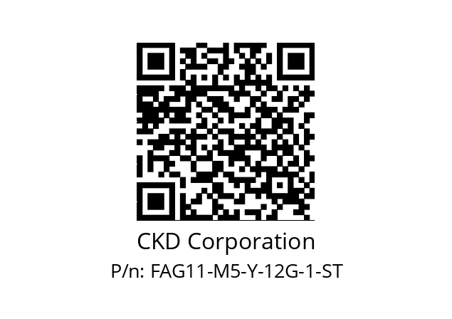   CKD Corporation FAG11-M5-Y-12G-1-ST