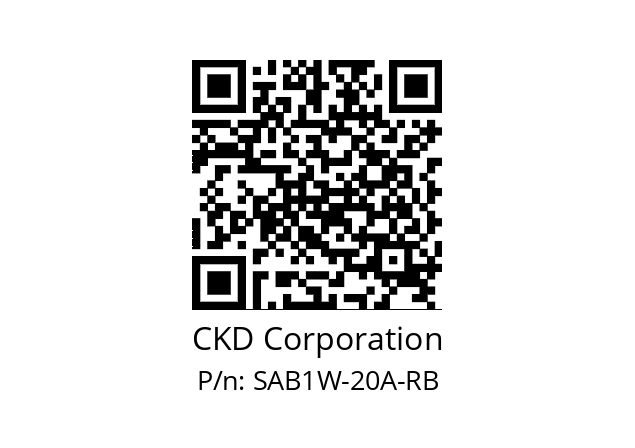   CKD Corporation SAB1W-20A-RB