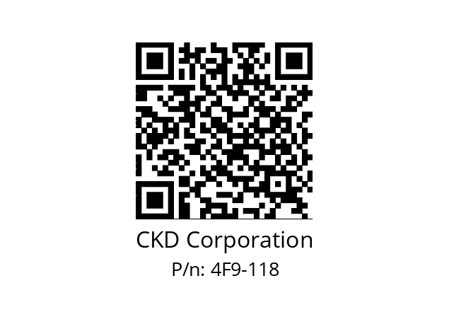   CKD Corporation 4F9-118