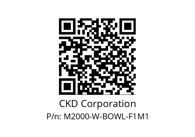   CKD Corporation M2000-W-BOWL-F1M1