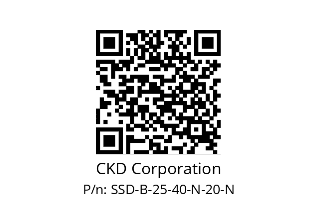   CKD Corporation SSD-B-25-40-N-20-N