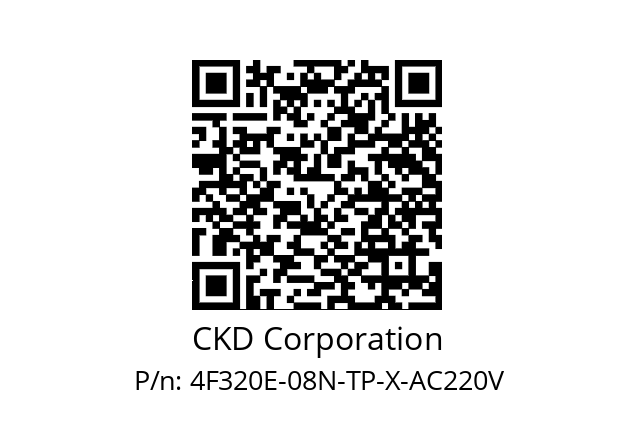   CKD Corporation 4F320E-08N-TP-X-AC220V