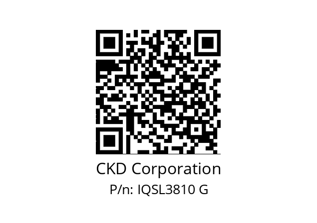   CKD Corporation IQSL3810 G