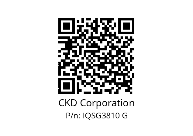   CKD Corporation IQSG3810 G