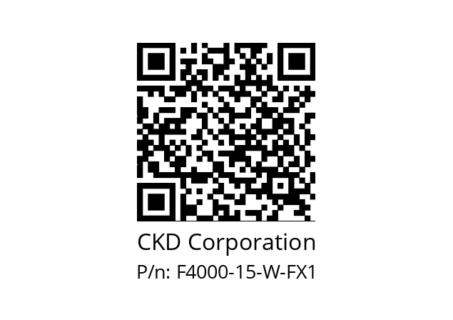   CKD Corporation F4000-15-W-FX1