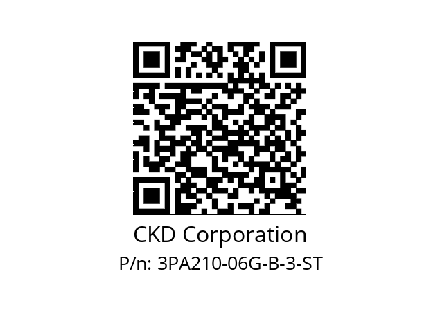   CKD Corporation 3PA210-06G-B-3-ST