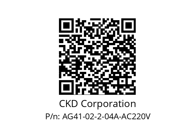   CKD Corporation AG41-02-2-04A-AC220V