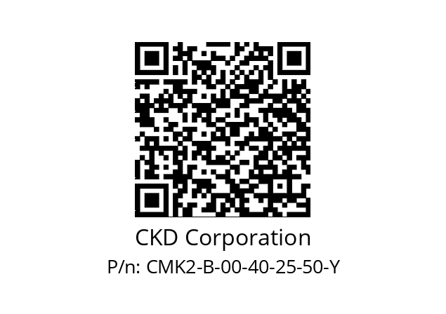   CKD Corporation CMK2-B-00-40-25-50-Y