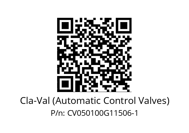   Cla-Val (Automatic Control Valves) CV050100G11506-1