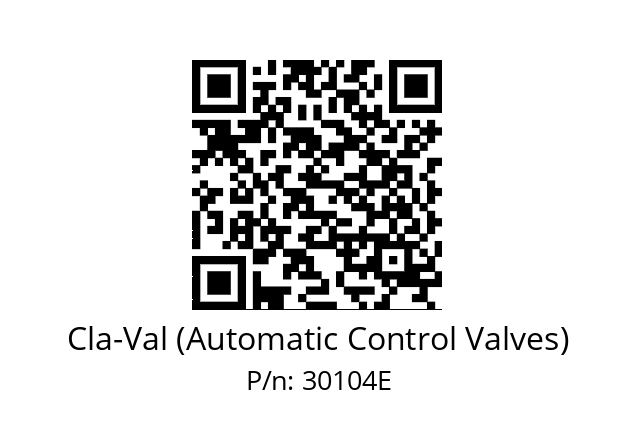   Cla-Val (Automatic Control Valves) 30104E