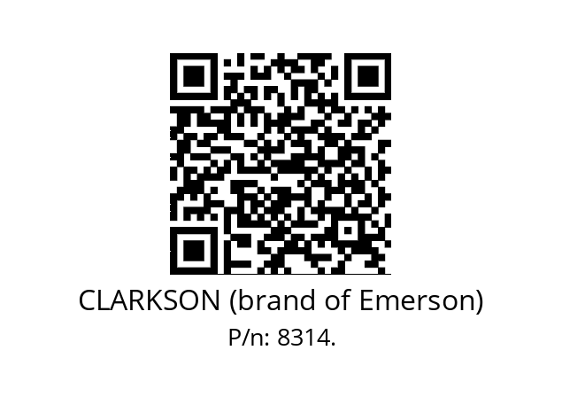   CLARKSON (brand of Emerson) 8314.