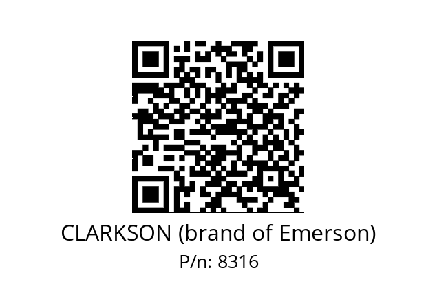   CLARKSON (brand of Emerson) 8316