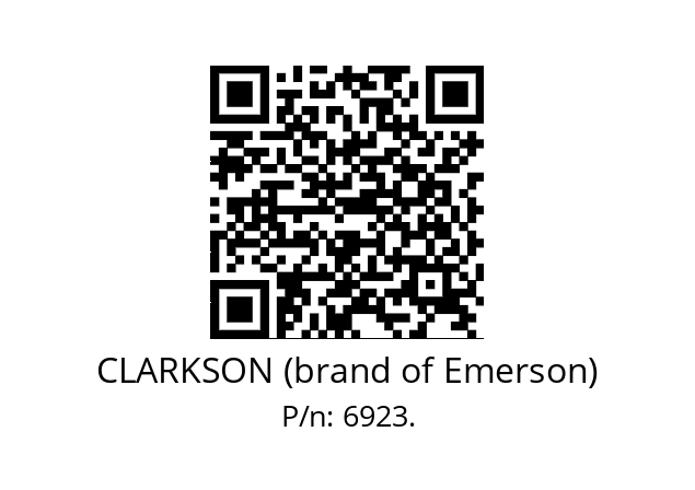   CLARKSON (brand of Emerson) 6923.