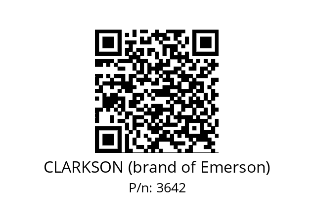   CLARKSON (brand of Emerson) 3642