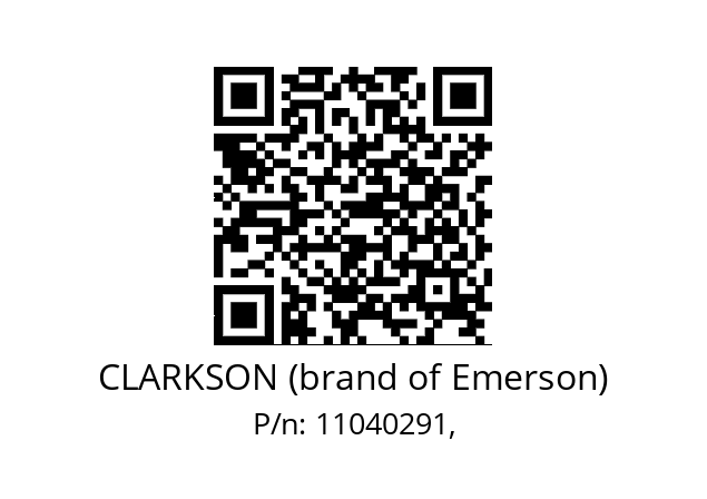   CLARKSON (brand of Emerson) 11040291,