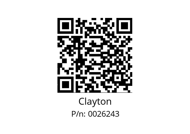   Clayton 0026243