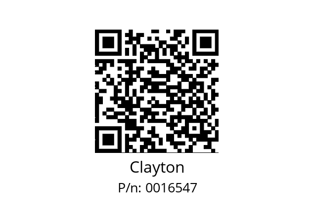   Clayton 0016547