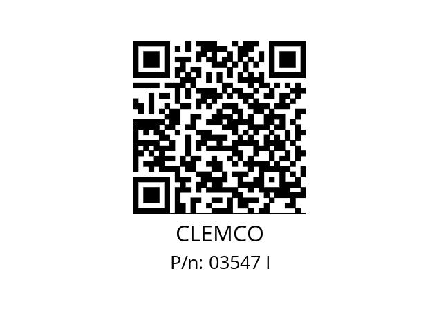   CLEMCO 03547 I