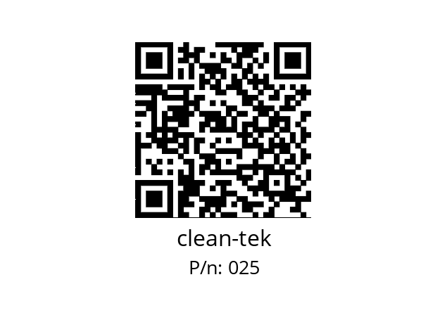   clean-tek 025