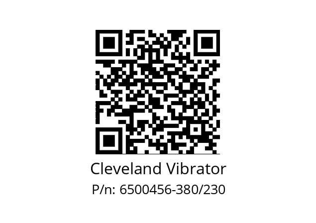   Cleveland Vibrator 6500456-380/230