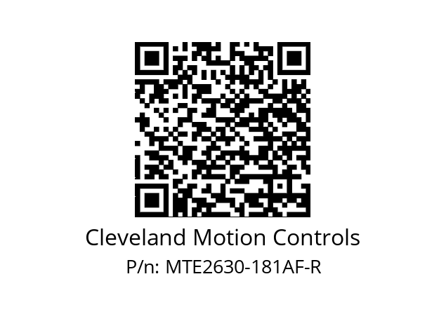   Cleveland Motion Controls MTE2630-181AF-R