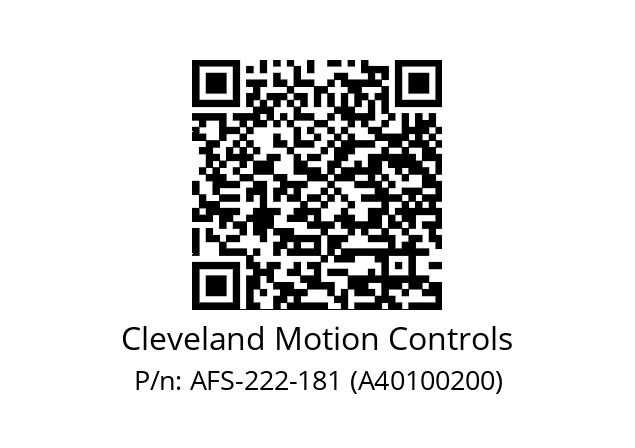   Cleveland Motion Controls AFS-222-181 (A40100200)