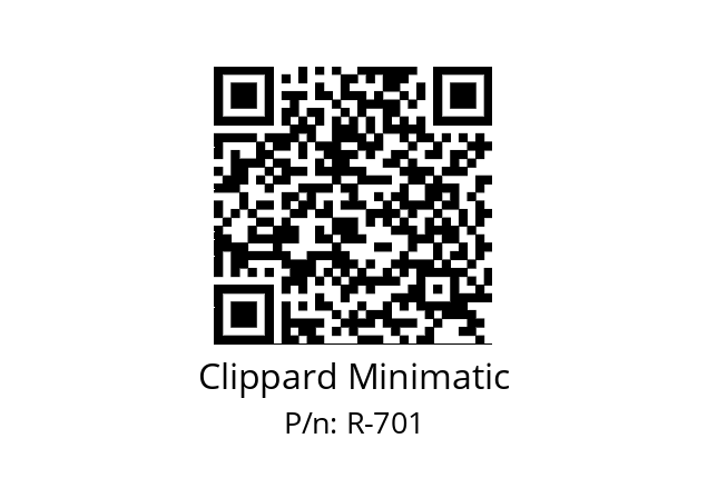   Clippard Minimatic R-701