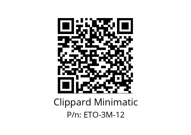   Clippard Minimatic ETO-3M-12