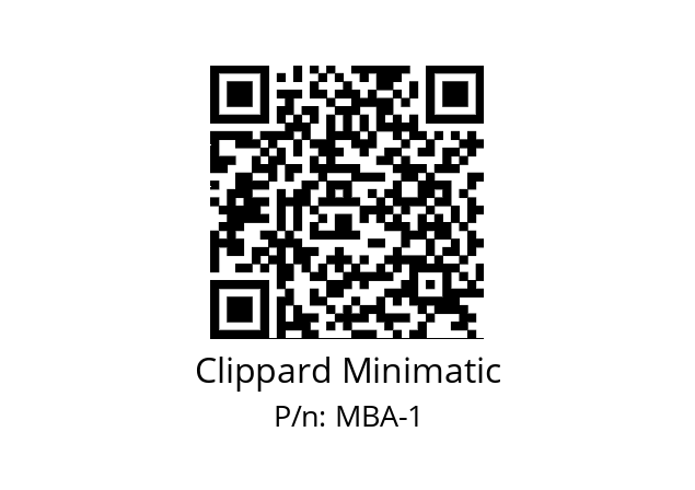   Clippard Minimatic MBA-1