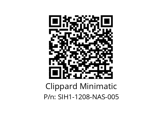   Clippard Minimatic SIH1-1208-NAS-005