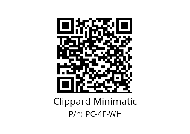   Clippard Minimatic PC-4F-WH