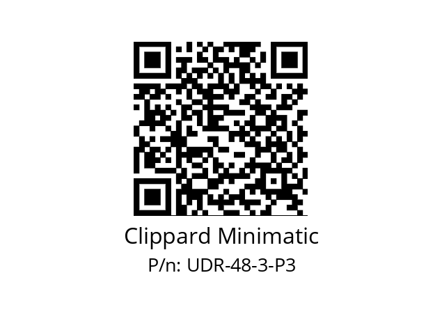   Clippard Minimatic UDR-48-3-P3