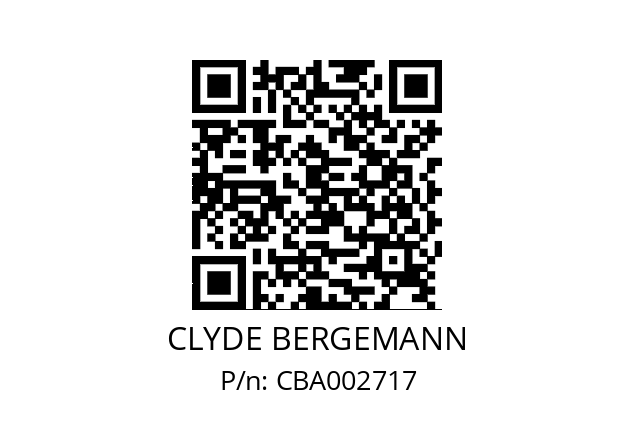   CLYDE BERGEMANN CBA002717