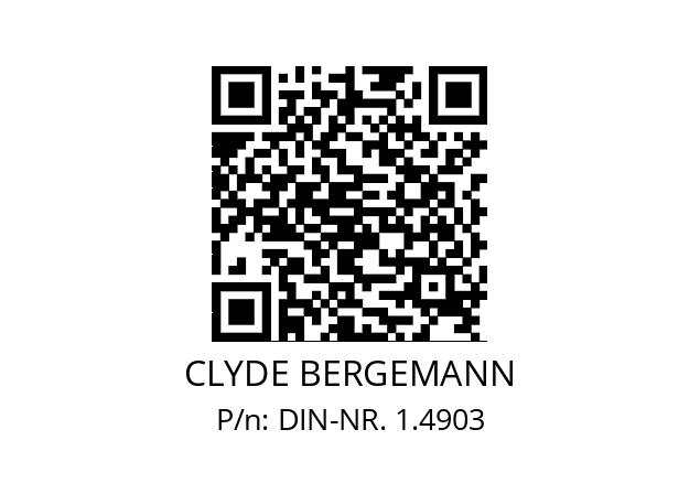   CLYDE BERGEMANN DIN-NR. 1.4903